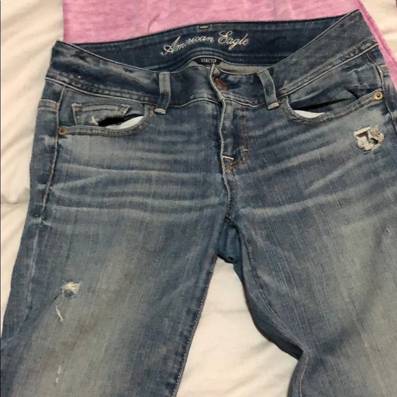 American eagle stretch original bootcut jeans 0 - Picture 2 of 5